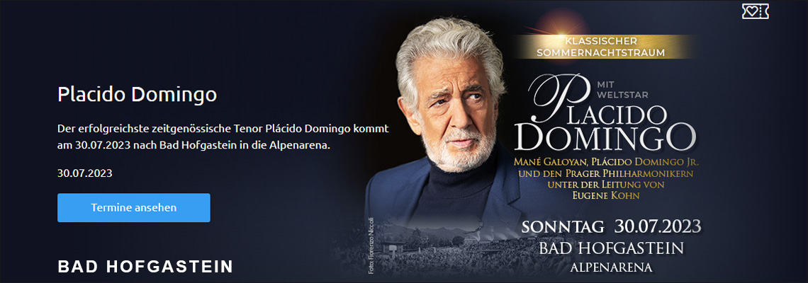Konzert-Tipp: Placido Domingo in Gastein