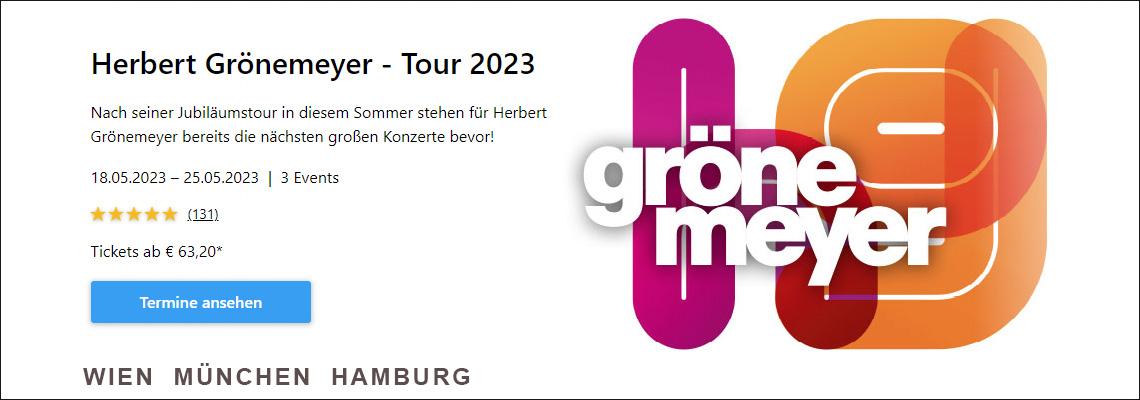Konzert-Tipp: Herbert Grönemeyer - Tour 2023