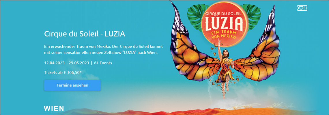 Konzert-Tipp: Cirque du Soleil - Luzia