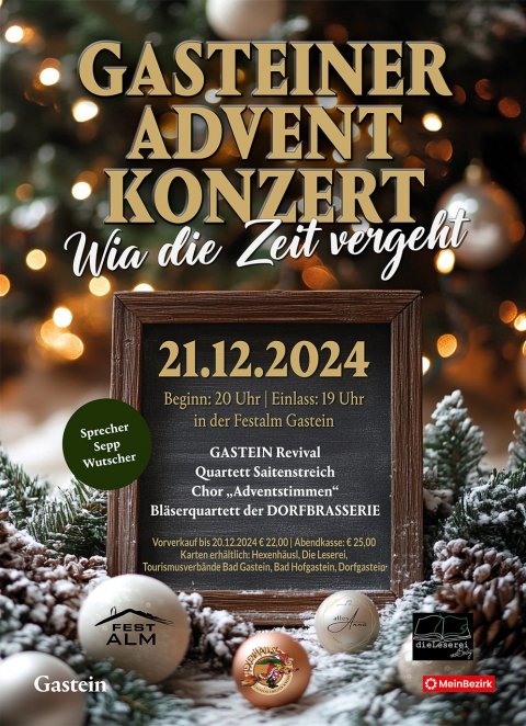 Gasteiner Adventkonzert - Wia die Zeit vergeht...